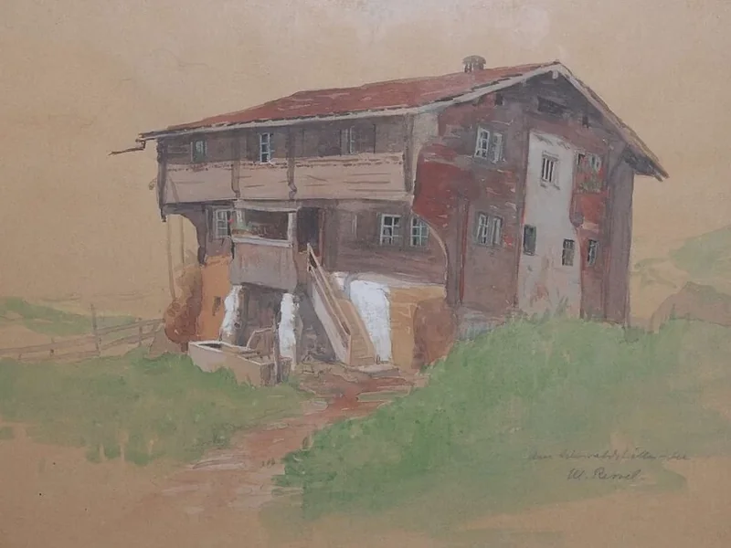 1877-Maria Ressel - Casale in montagna